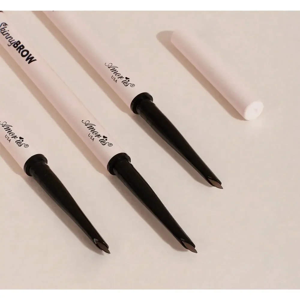 Amor Us Skinny Brow Retractable Pencil Waterproof Dark Brown Eyebrow Make Up